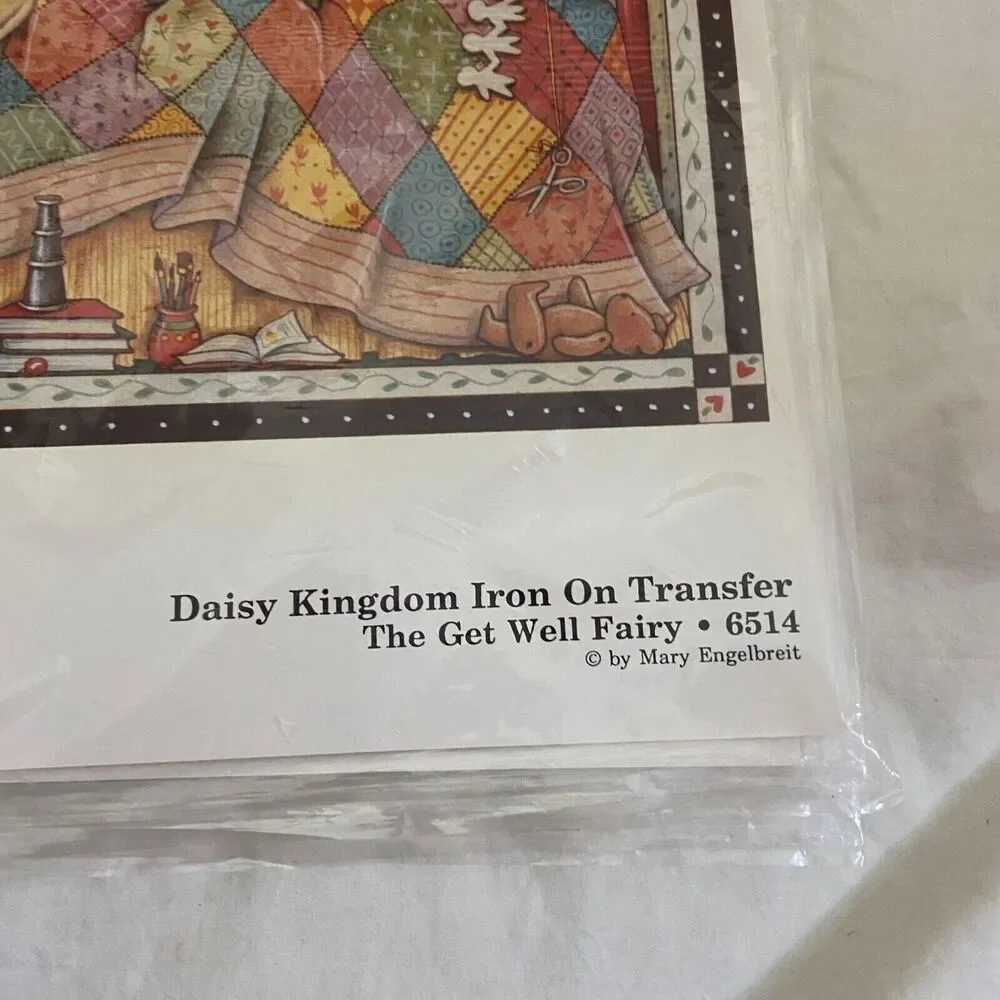 7151 Get Well Fairy Vintage Daisy Kingdom Iron On Transfer set of 3